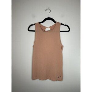 Nike Dri-Fit Women's Training Sleeveless Athletic orange Tank Top Shirt Size XS